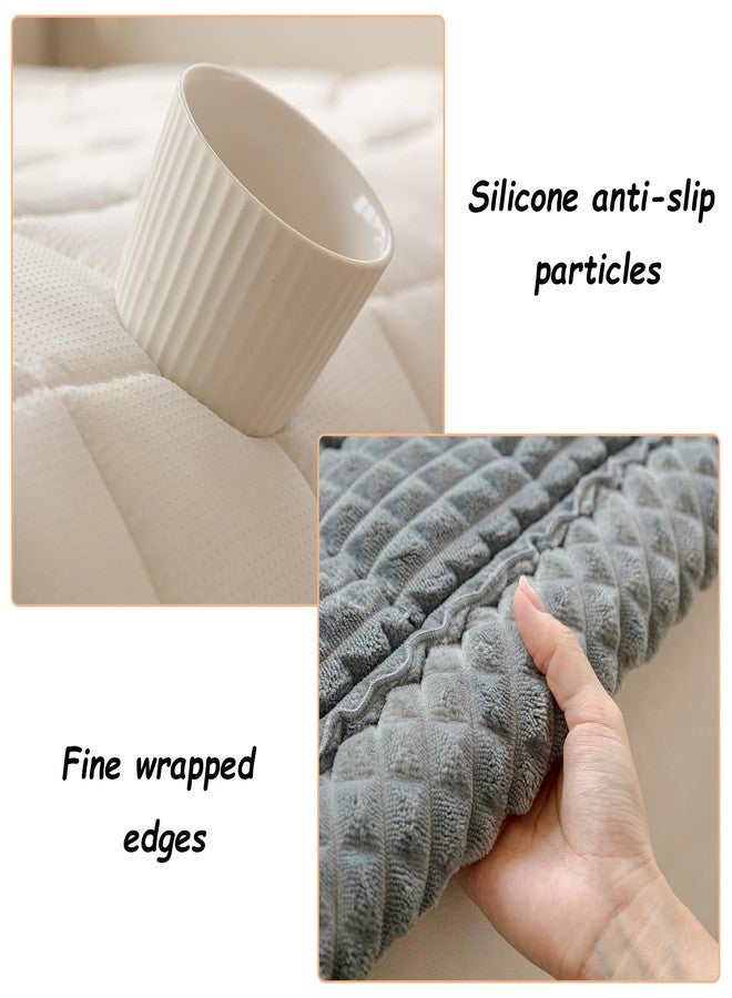 HOMEREFROM Couch Cover for Dogs Washable, Fuzzy Pet Couch Covers for 3 Cushion Sofa Pet Friendly, Non Slip Sofa Cover (Gray, 27.6" x 70.9") - Image 5